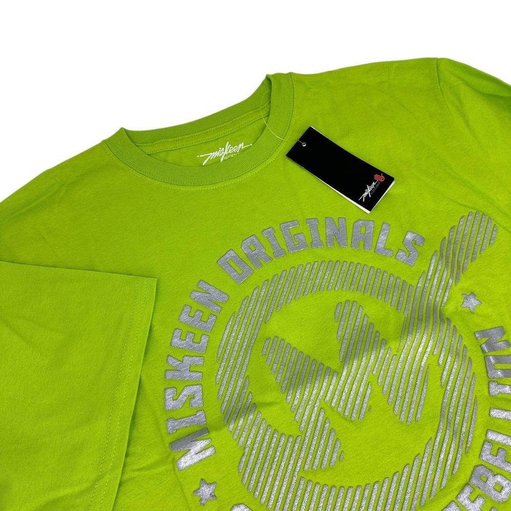 MISKEEN‎ Originals Vintage NWT Neon Green Graphic T-Shirt Medium